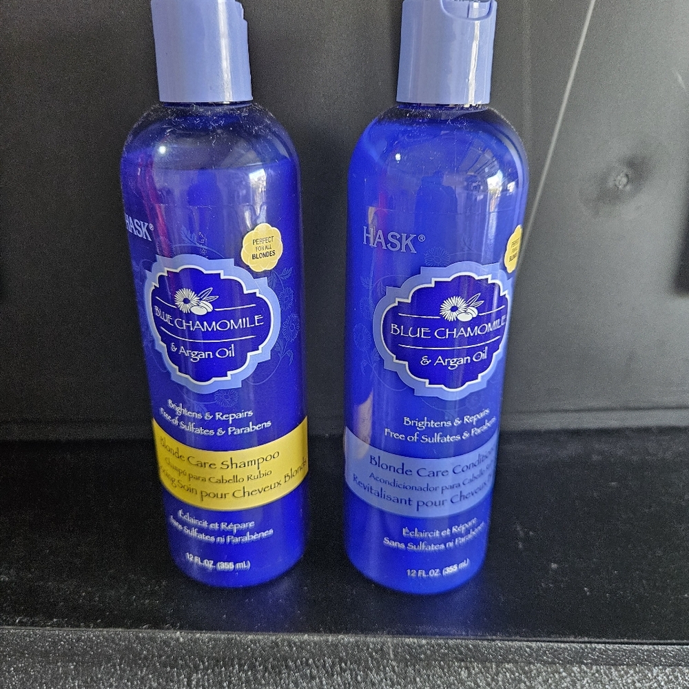 Hask Blonde Care Shampoo & Conditioner 12 fl oz - Purple Toning - NEW